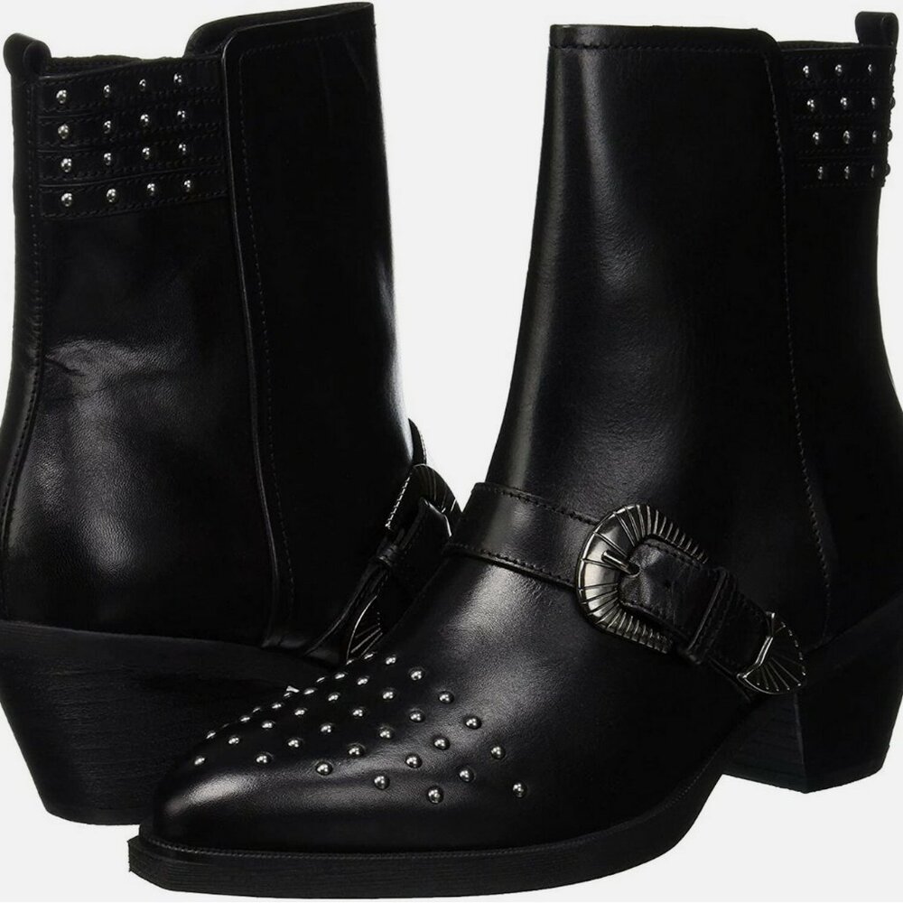 Geox D Lovai Western Studded Cowboy Boots